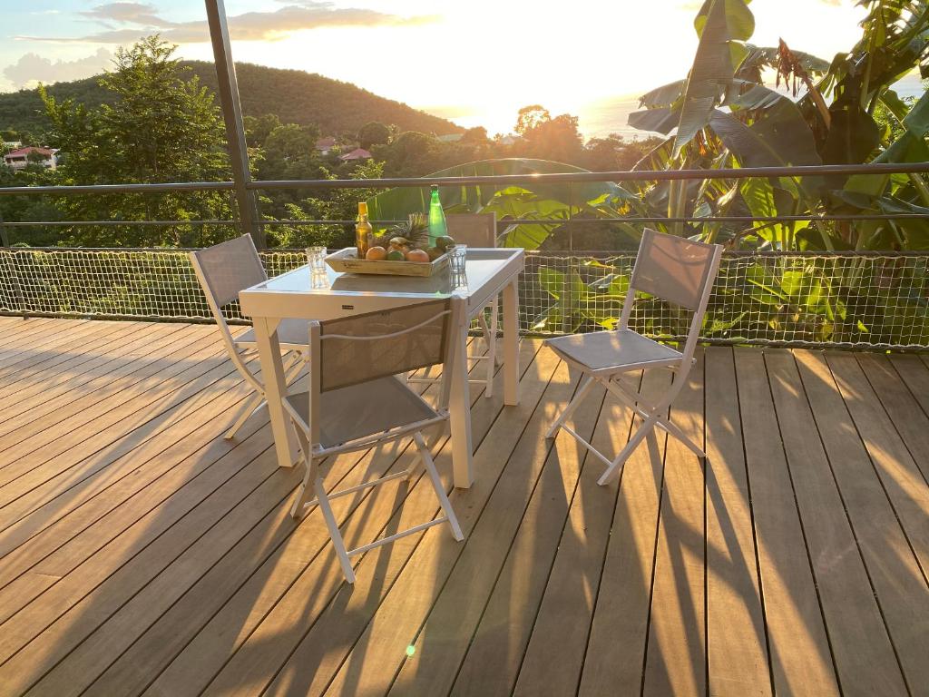 Balkón nebo terasa v ubytování Les Cabanes Perchées