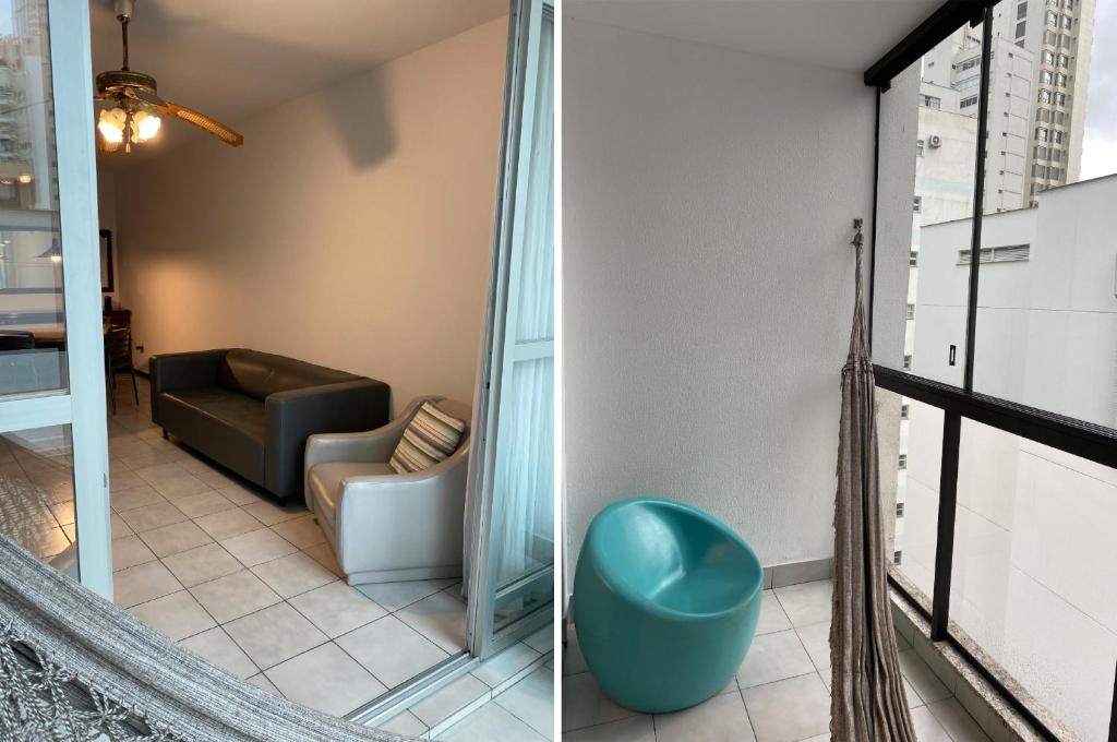  Apt 1 quadra da praia - 3 quartos