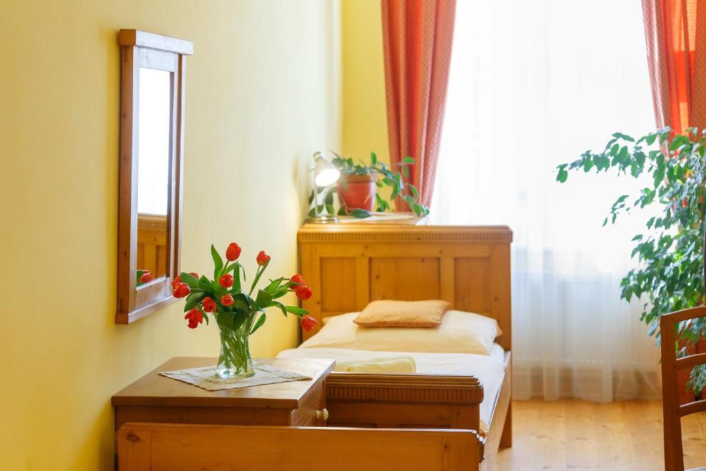 Postel nebo postele na pokoji v ubytování Pension Paseka