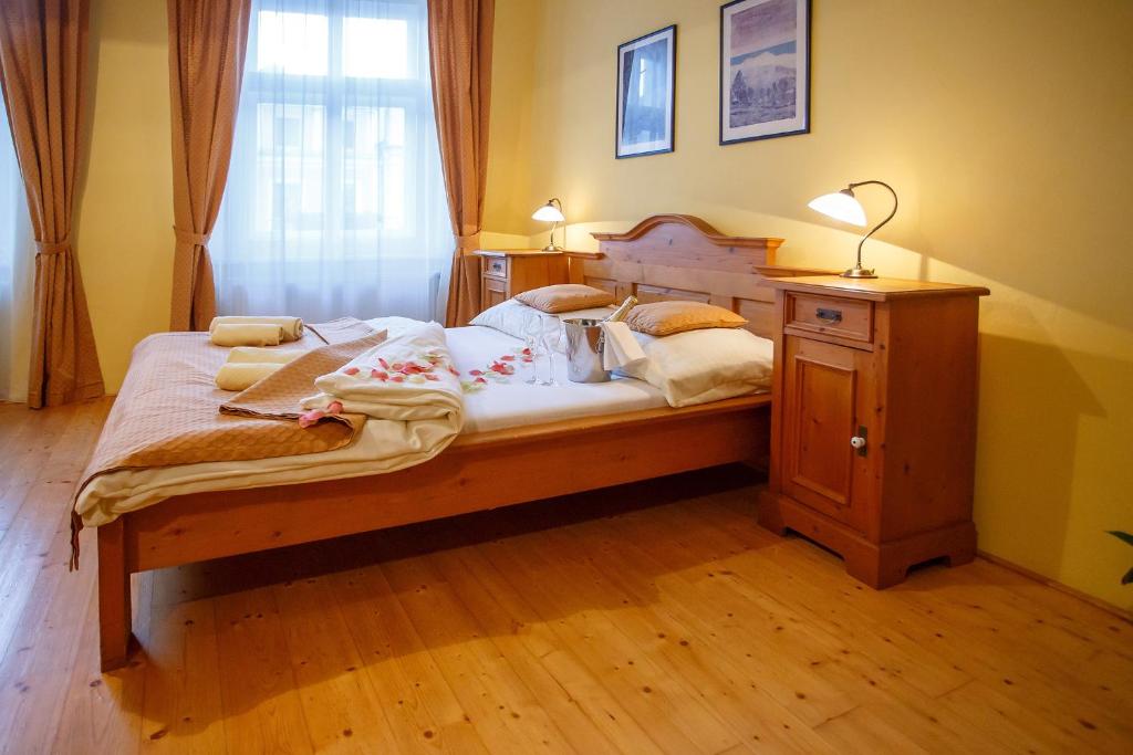 Postel nebo postele na pokoji v ubytování Pension Paseka