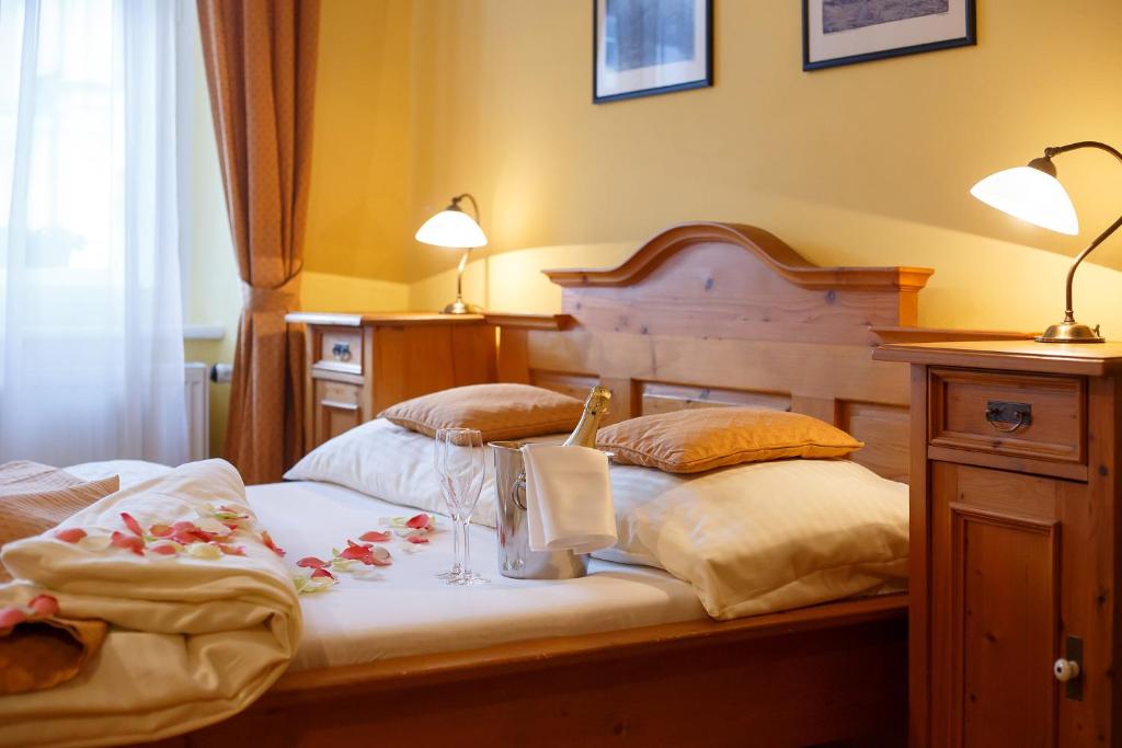 Postel nebo postele na pokoji v ubytování Pension Paseka