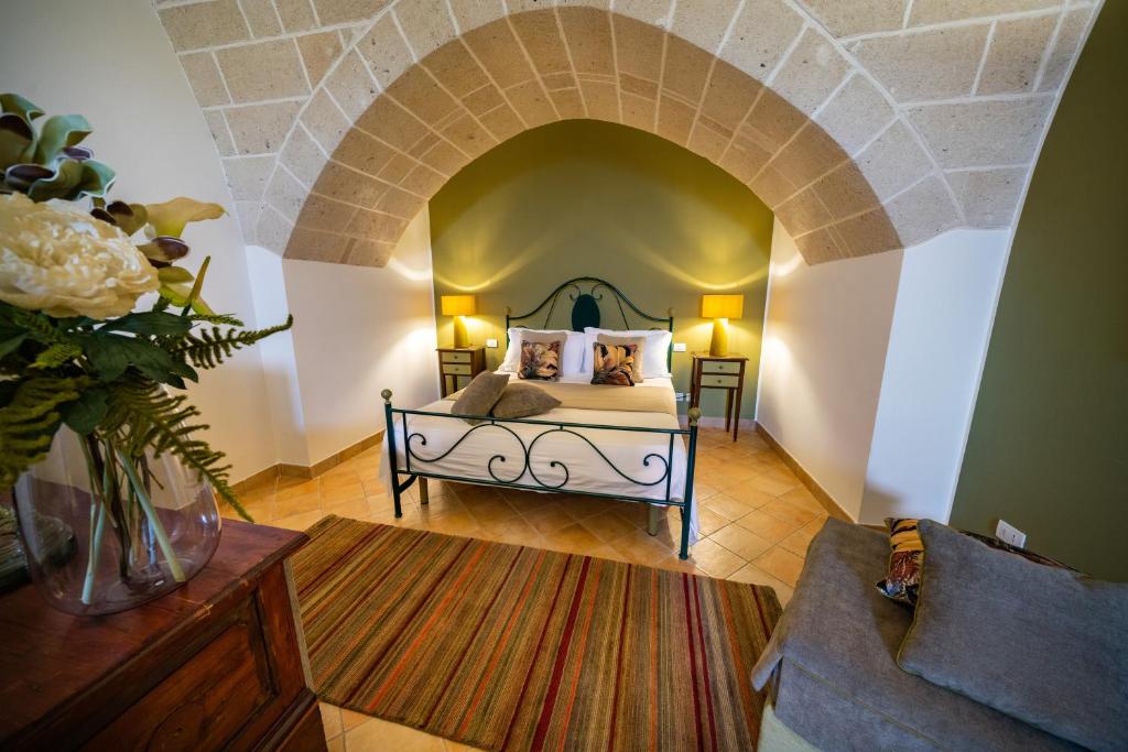 Postel nebo postele na pokoji v ubytování Masseria Torre Spagnola