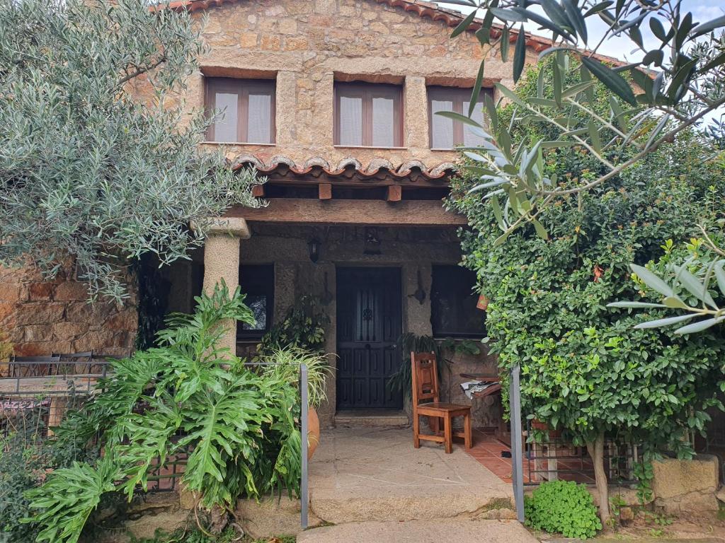 Vonkajšia záhrada v ubytovaní Casa Calañas