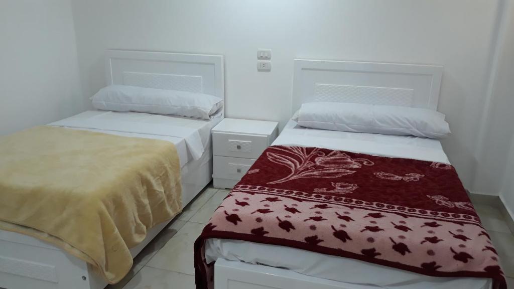 Postel nebo postele na pokoji v ubytování Hofni Palace Nile Niew