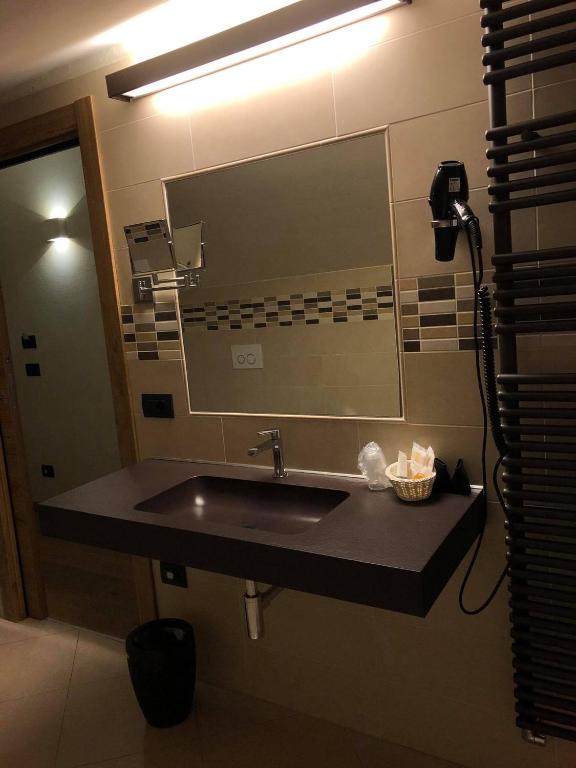 Koupelna v ubytování Hotel Berlinghera