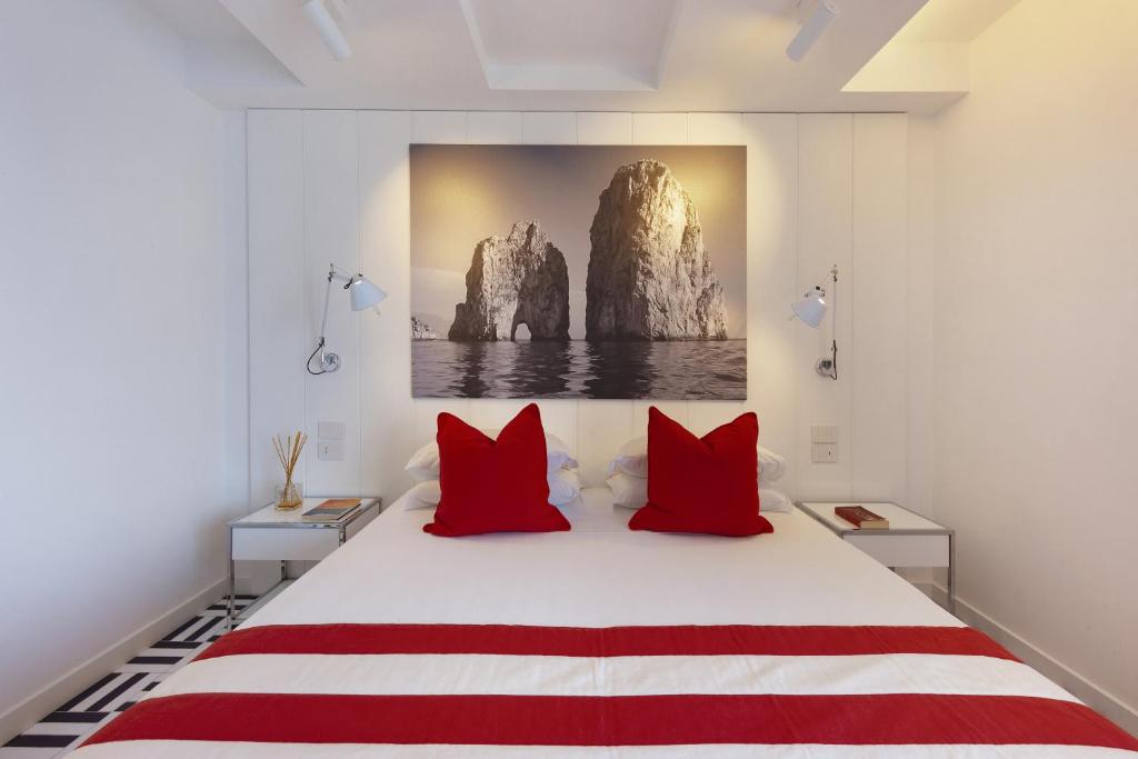 Postel nebo postele na pokoji v ubytování Grand Hotel Riviera
