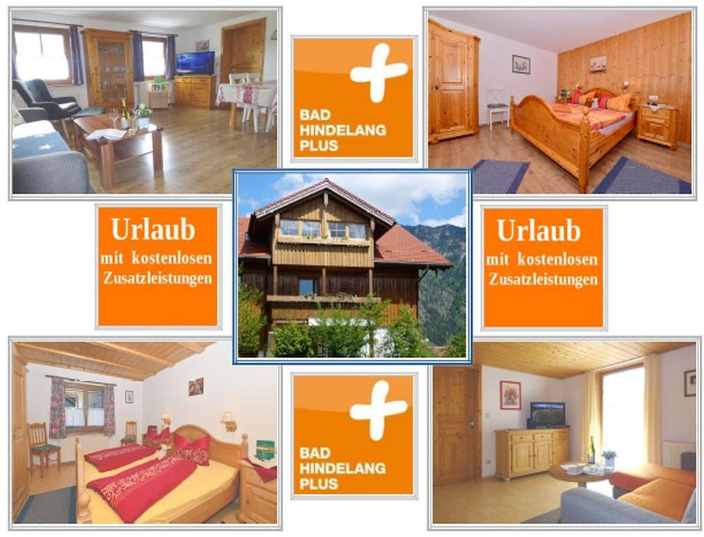 a collage of pictures of a house at Haus Meinecke in Bad Hindelang