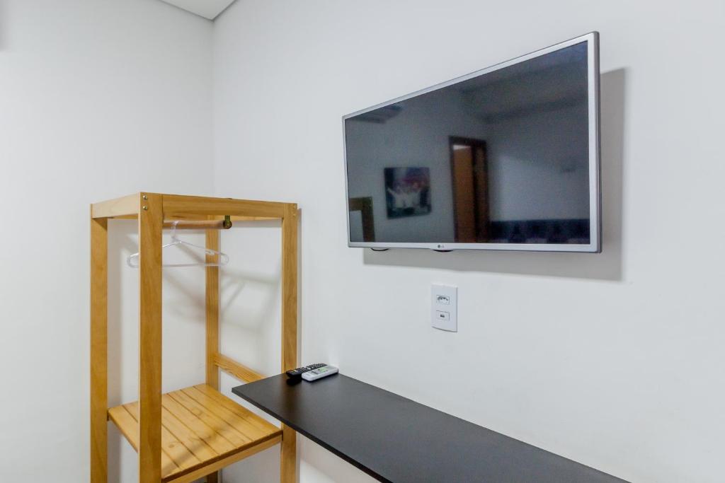 TV a/nebo společenská místnost v ubytování Rock CGH Suites - Aeroporto de Congonhas