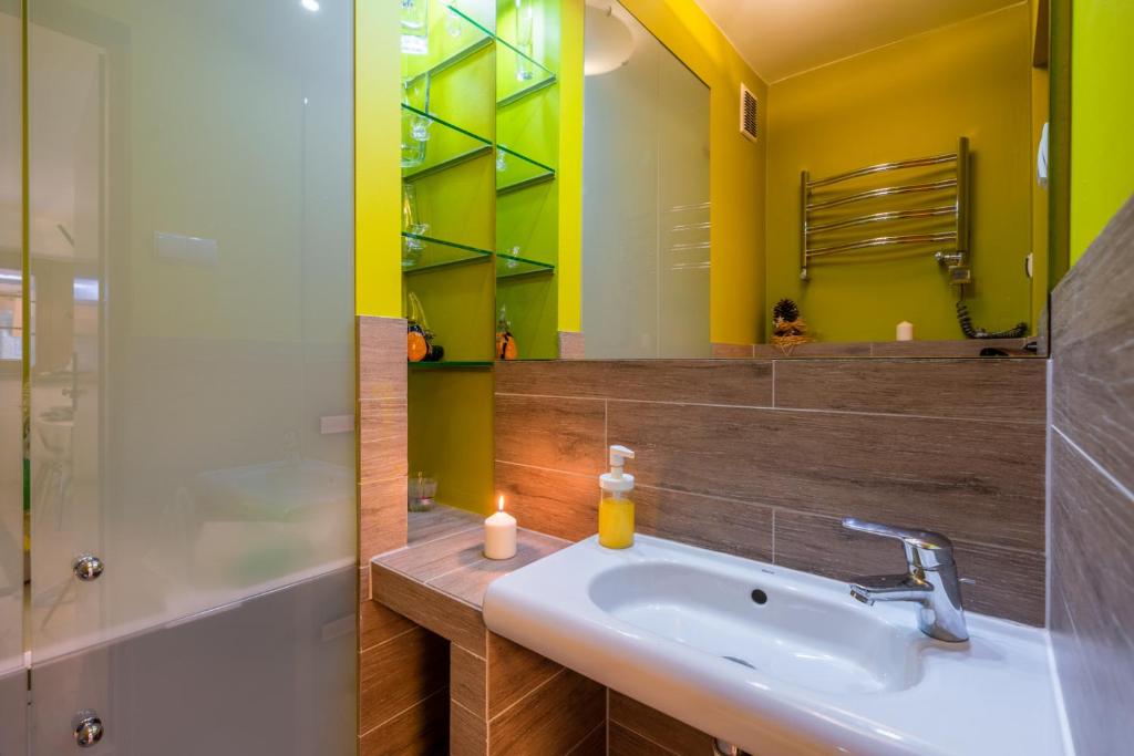 Koupelna v ubytování Apartamenty Tatrzańskie Turnie