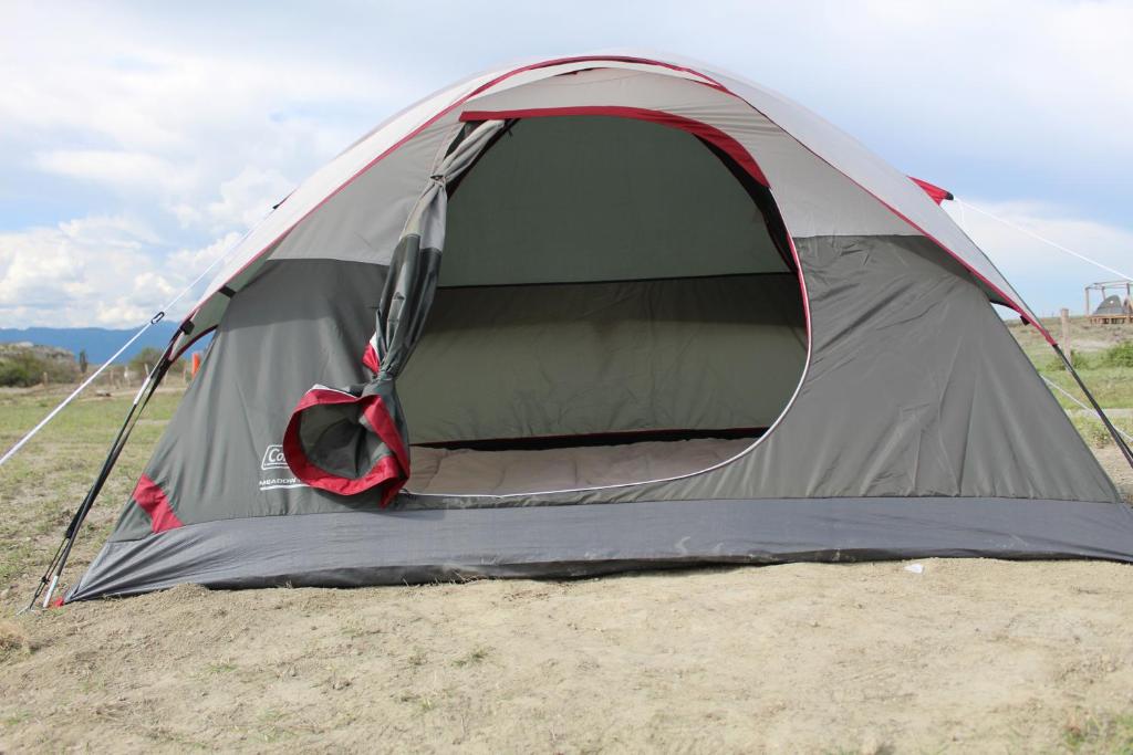 a tent sitting on top of a field at Pachingo Tatacoa Desert in La Victoria