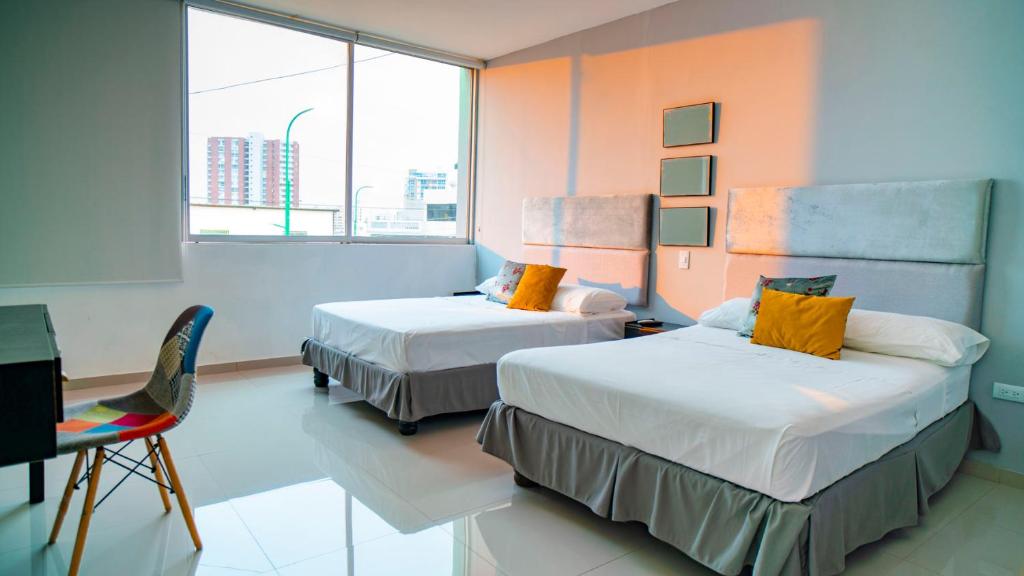 Postel nebo postele na pokoji v ubytování Hotel Boutique Casa Umiña
