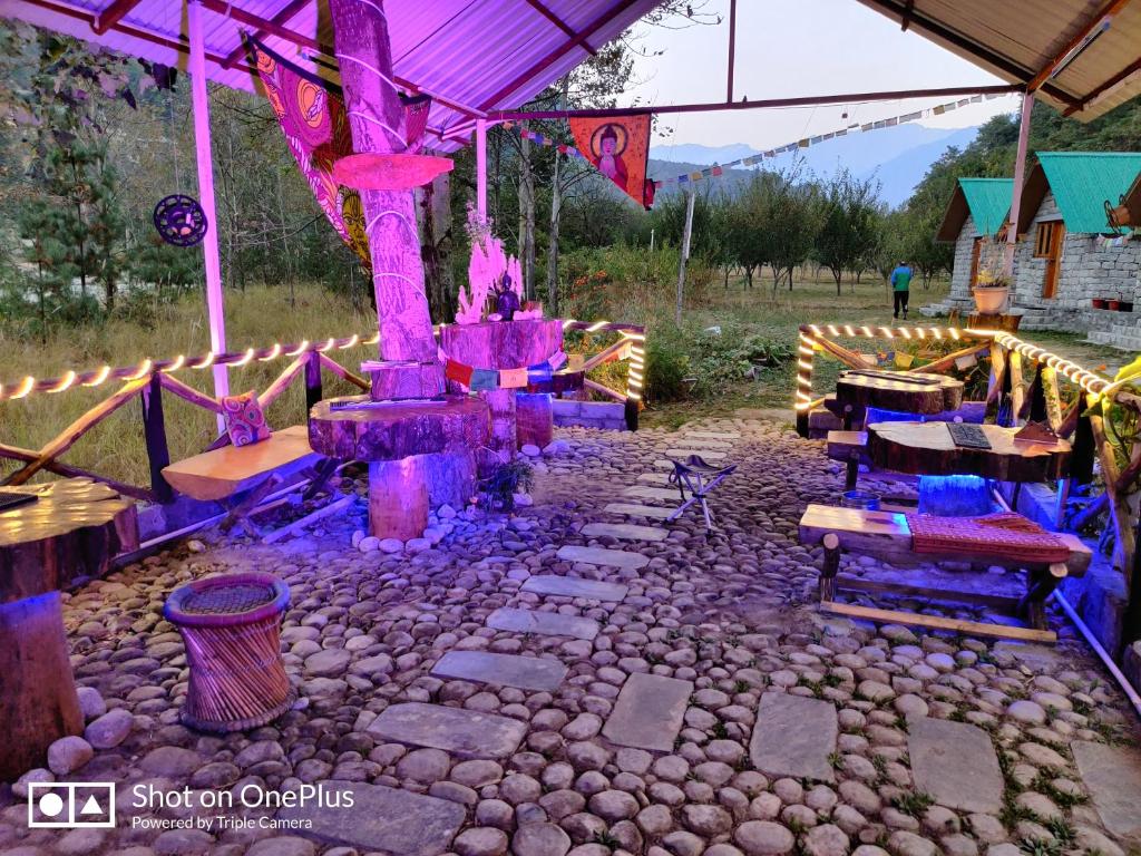 Zahrada ubytování Stone Huts