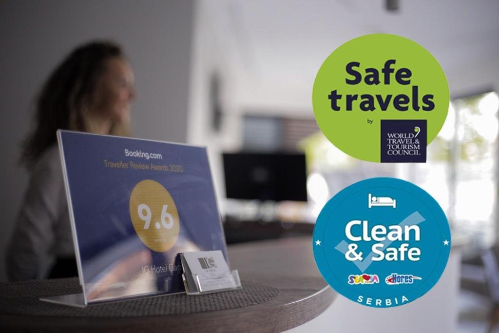 Certifikát, hodnocení, plakát nebo jiný dokument vystavený v ubytování IG Hotel