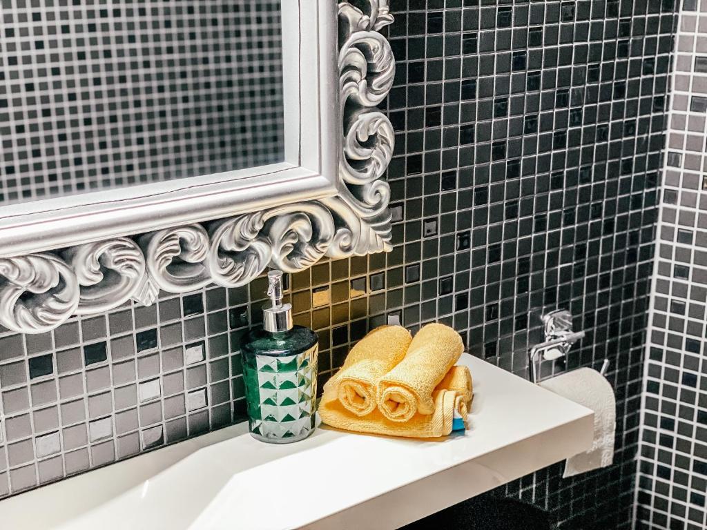 Koupelna v ubytování Hotel DaVinci