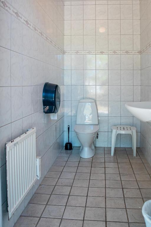 Koupelna v ubytování Lickershamns Semesterby