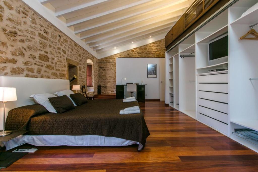 Posezení v ubytování Casa Murallas para 6 con piscina en Alcudia cerca de playas