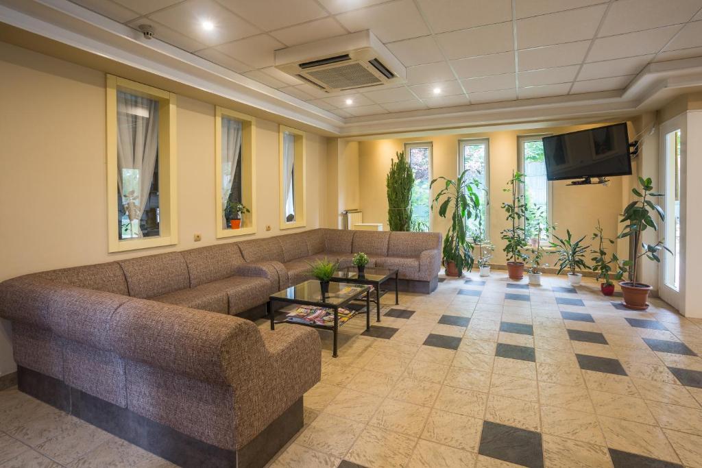 TV a/nebo společenská místnost v ubytování Hotel Luna Budapest