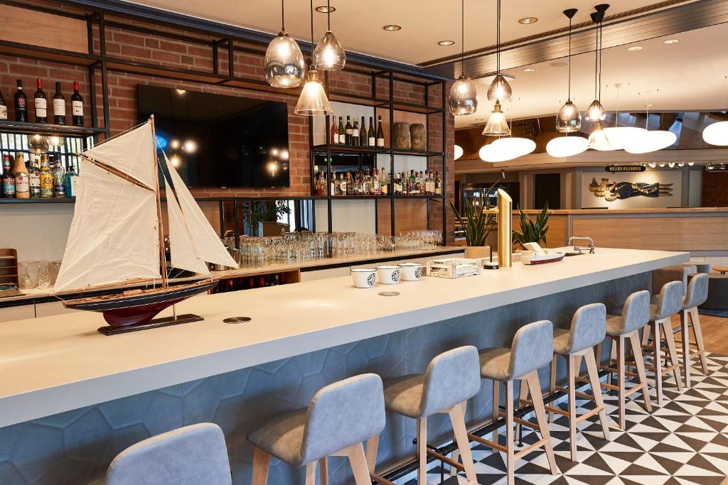 Lounge nebo bar v ubytování Steigenberger Conti Hansa Kiel