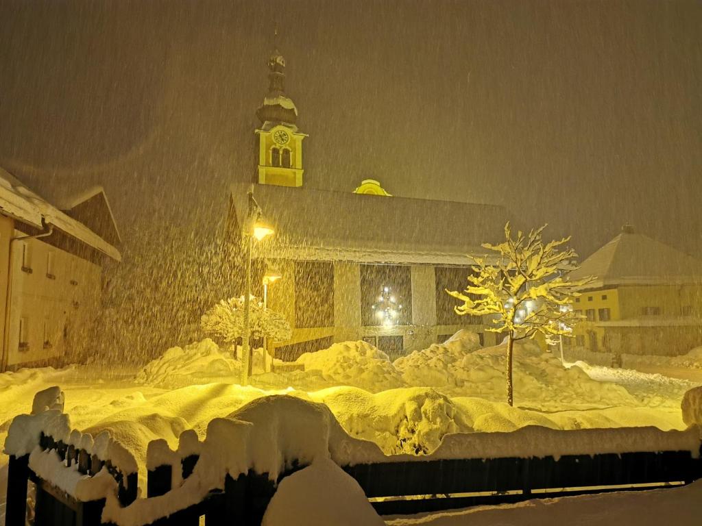 Gasthof-Pension Golob v zimě