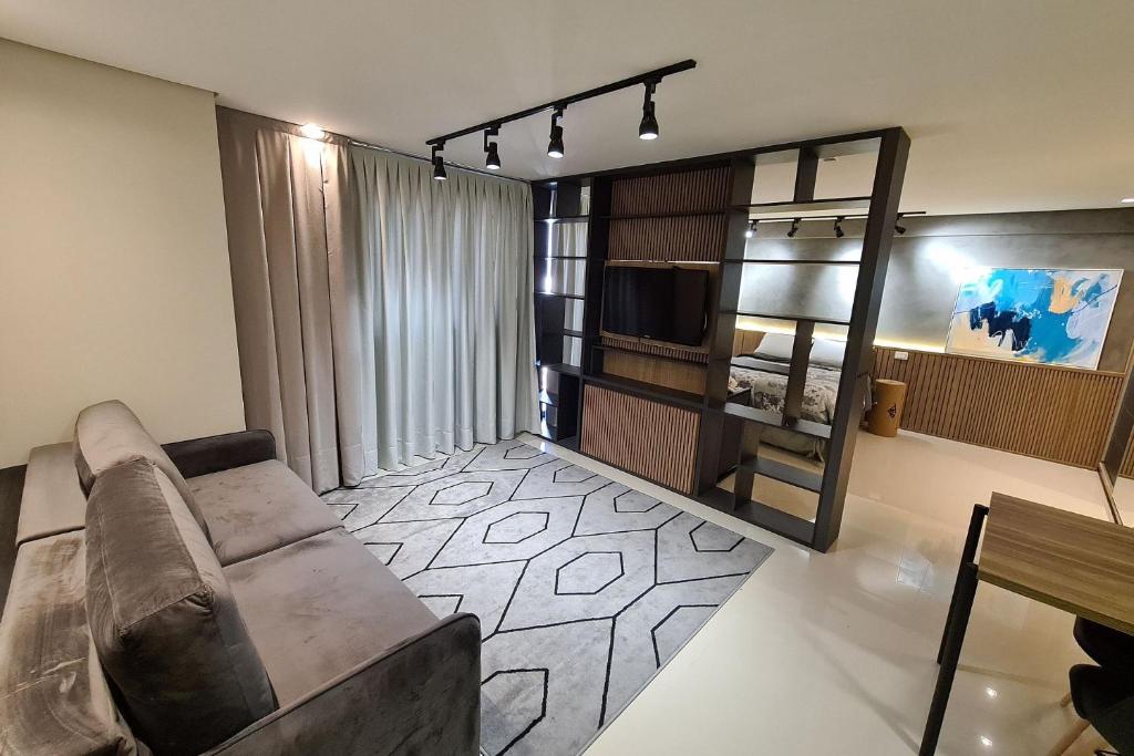 Istumisnurk majutusasutuses Apartamento Studio no Centro de Foz