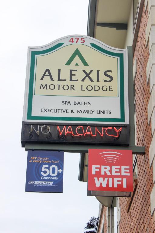 Certifikát, hodnocení, plakát nebo jiný dokument vystavený v ubytování Alexis Motor Lodge