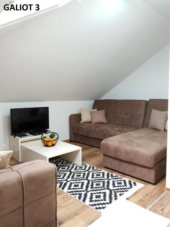 Posezení v ubytování Apartmani Galiot