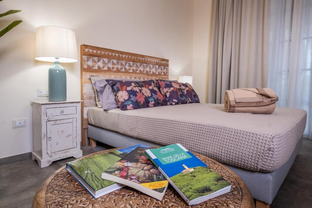 Postel nebo postele na pokoji v ubytování Relais San Baio