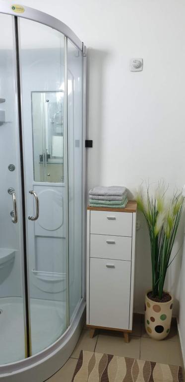 Kúpeľňa v ubytovaní Goldapartman Salgótarján
