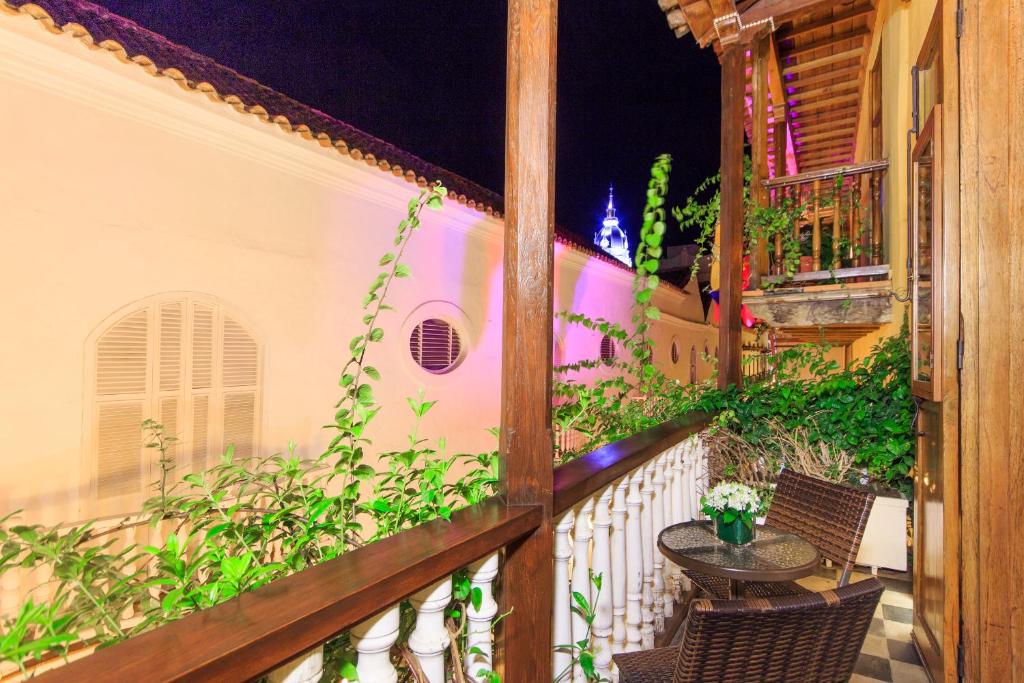 Balkón nebo terasa v ubytování Hotel Boutique Casa del Coliseo
