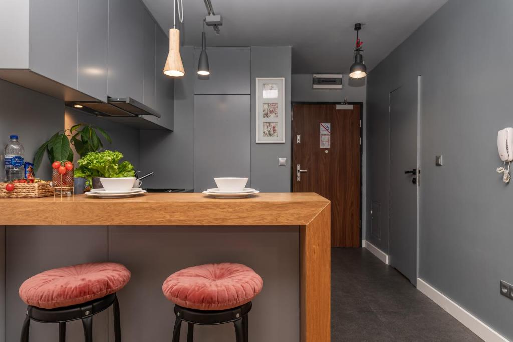 Kuchyň nebo kuchyňský kout v ubytování Pure Rental Apartments