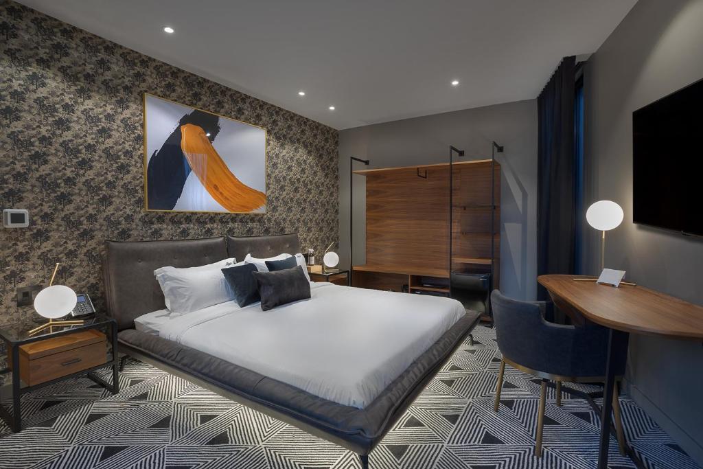 Postel nebo postele na pokoji v ubytování Hotel St.Thomas