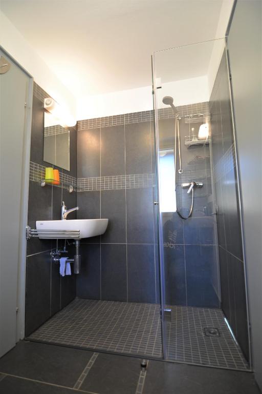 Koupelna v ubytování Haus Schwarz