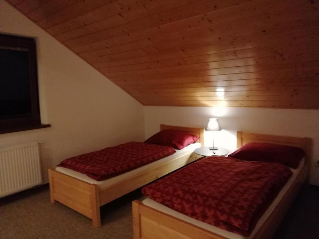 Posteľ alebo postele v izbe v ubytovaní Tatry TOP Dom