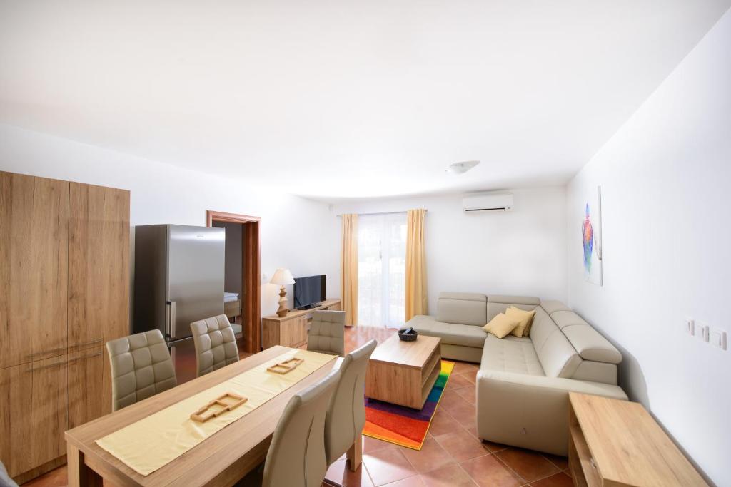 Posezení v ubytování Plavo nebo Istra Apartments