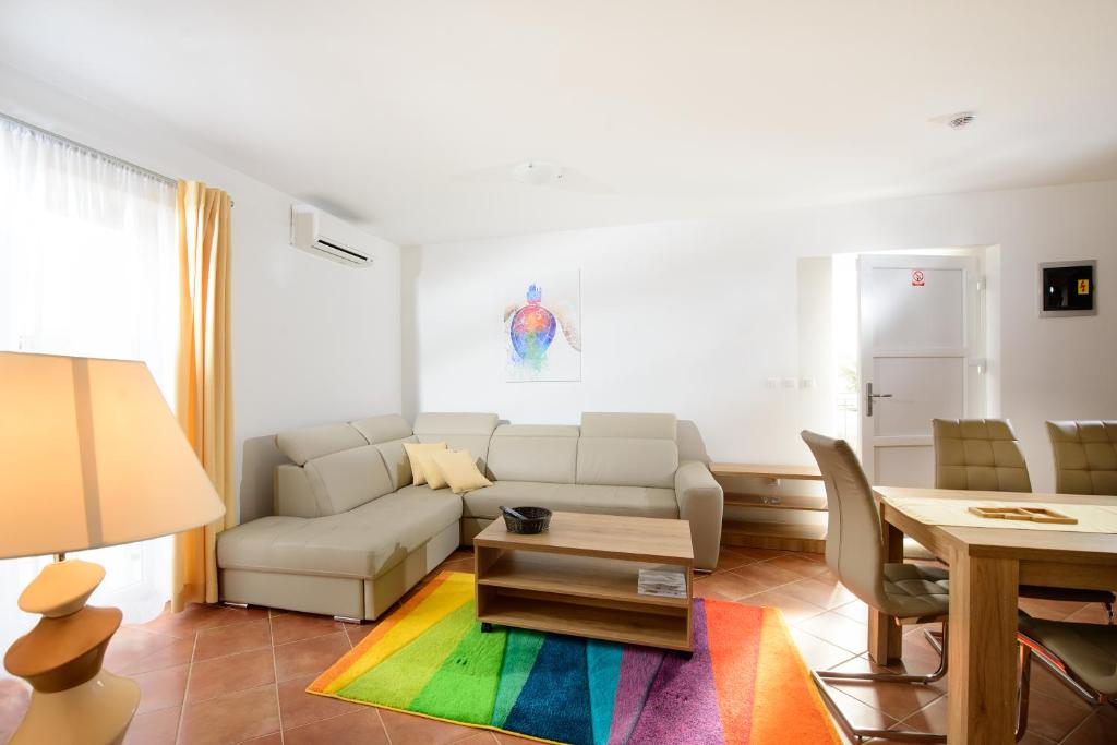 Posezení v ubytování Plavo nebo Istra Apartments