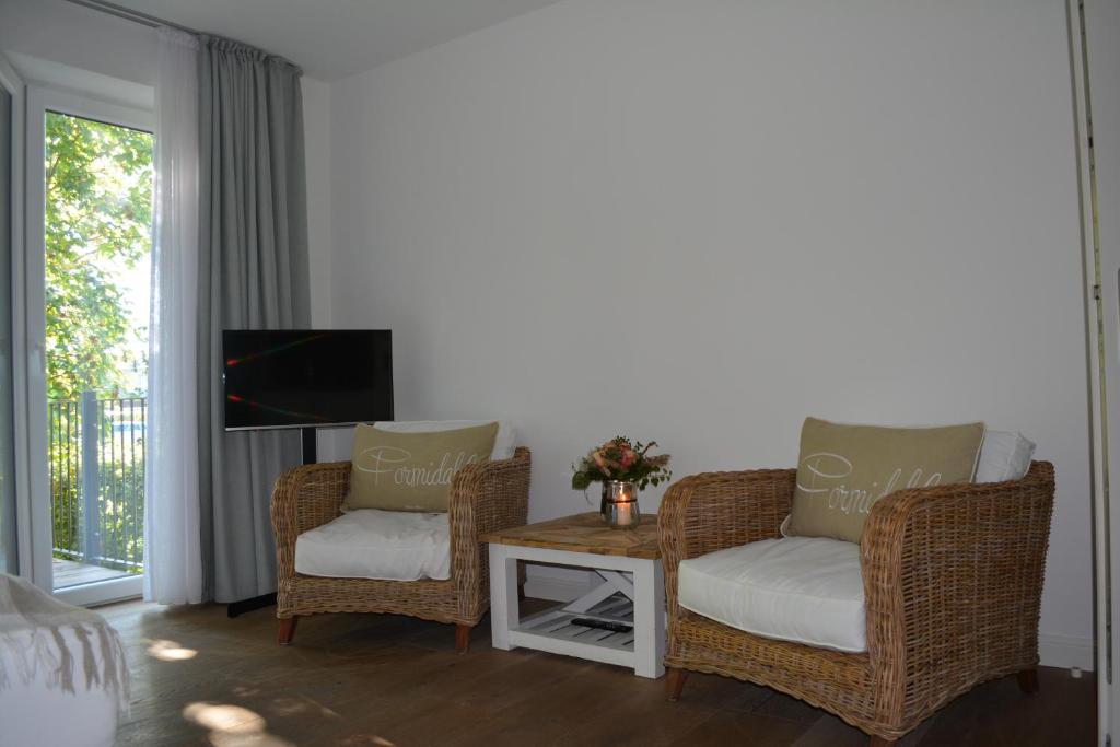 TV a/nebo společenská místnost v ubytování Hotel Leegerpark