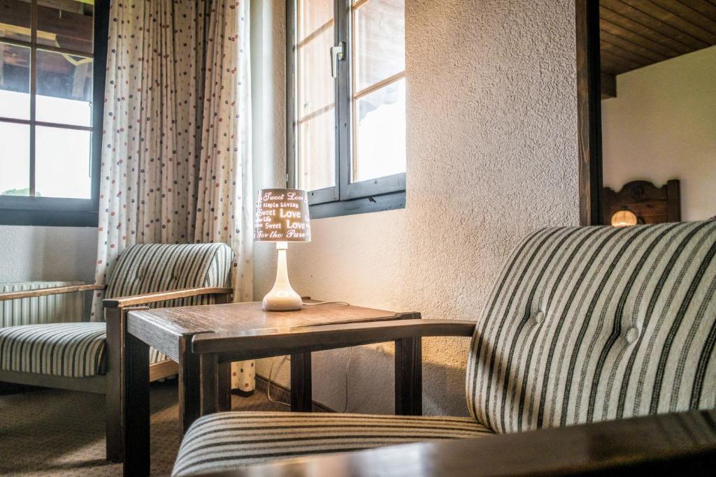 Posezení v ubytování Hotel Gletscherblick Grindelwald