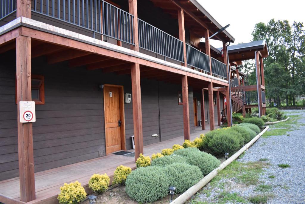 Budova, kde se aparthotel nachází