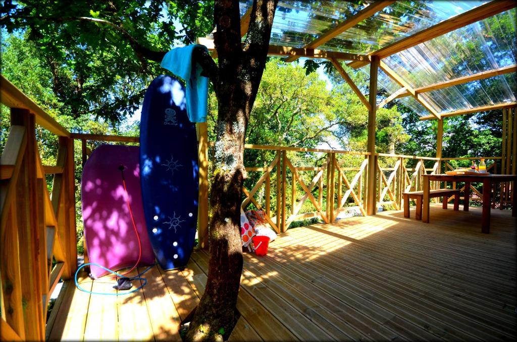 Zahrada ubytování Village Nature et Océan à côté de la plage avec piscine et jacuzzi