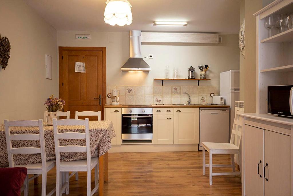 Kuchyň nebo kuchyňský kout v ubytování Apartamentos Onki Xin