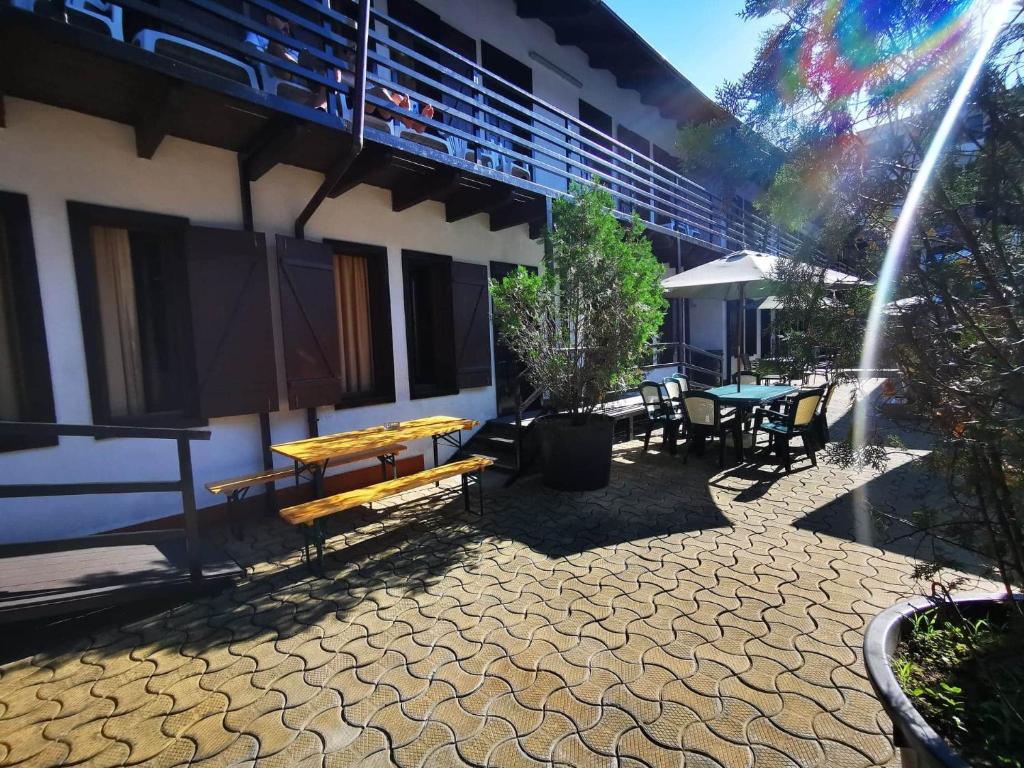 Bygningen som pensionatet ligger i