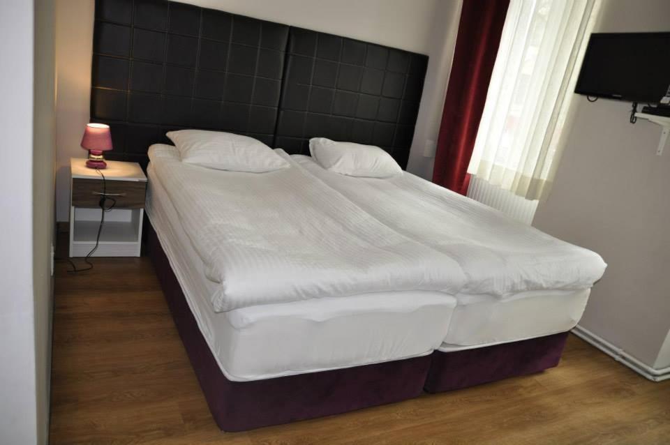 Postel nebo postele na pokoji v ubytování Arnes Hotel Vienna