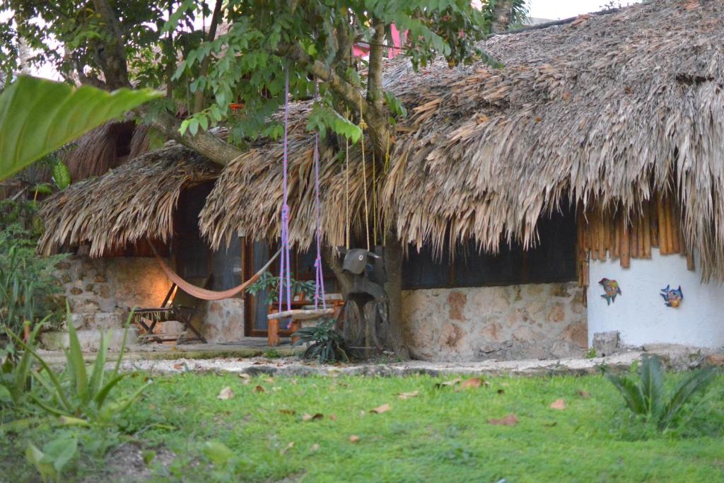 Zahrada ubytování Casa Lamat