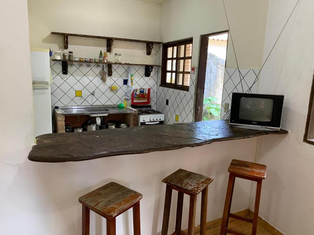  Casa Grande equipada para seis pessoas.