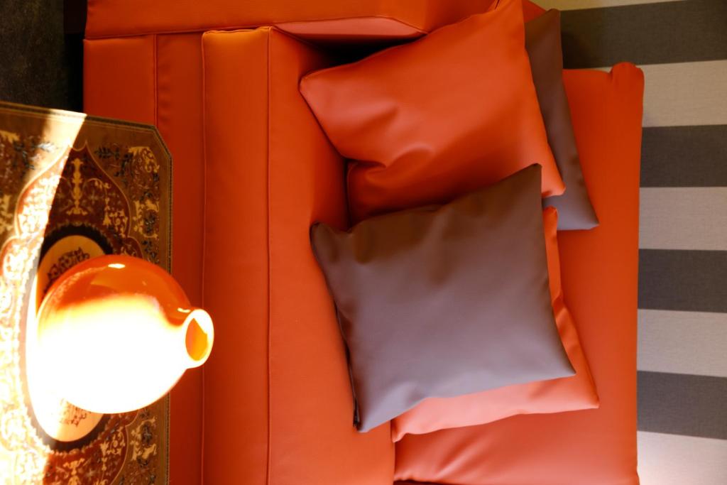 Posezení v ubytování B&B Hippo-Droom