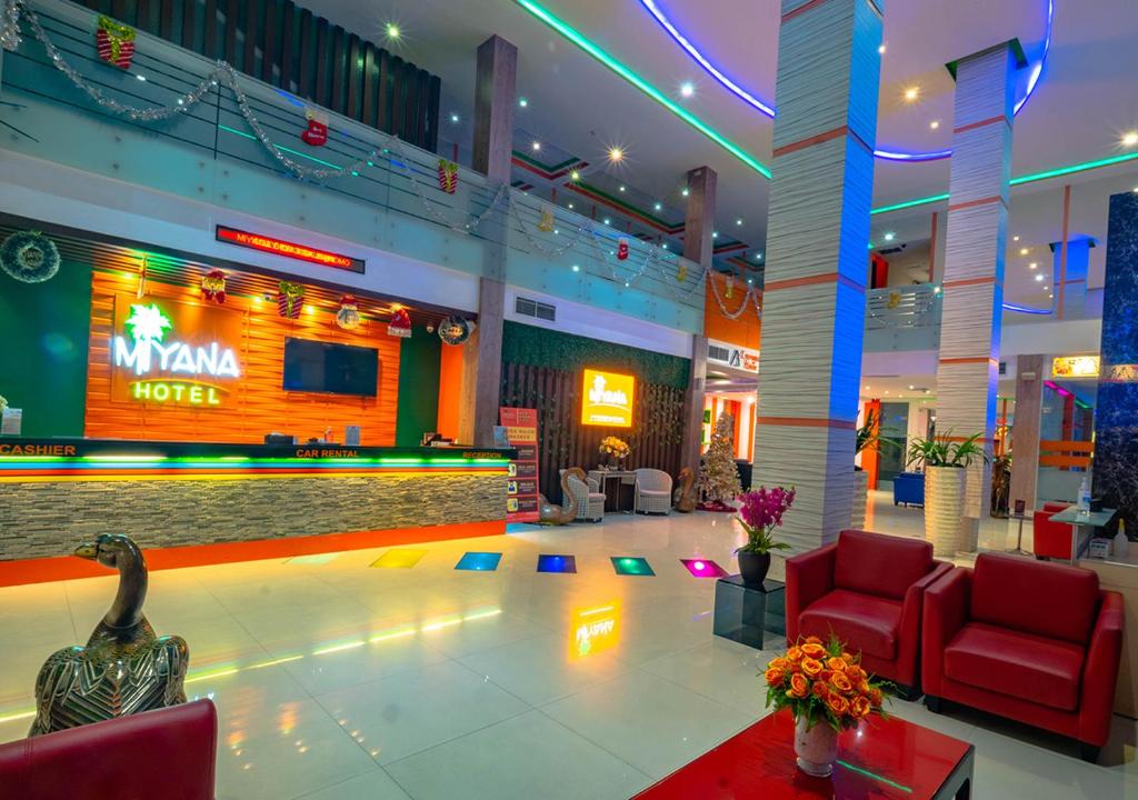 Posezení v ubytování Miyanna Hotel