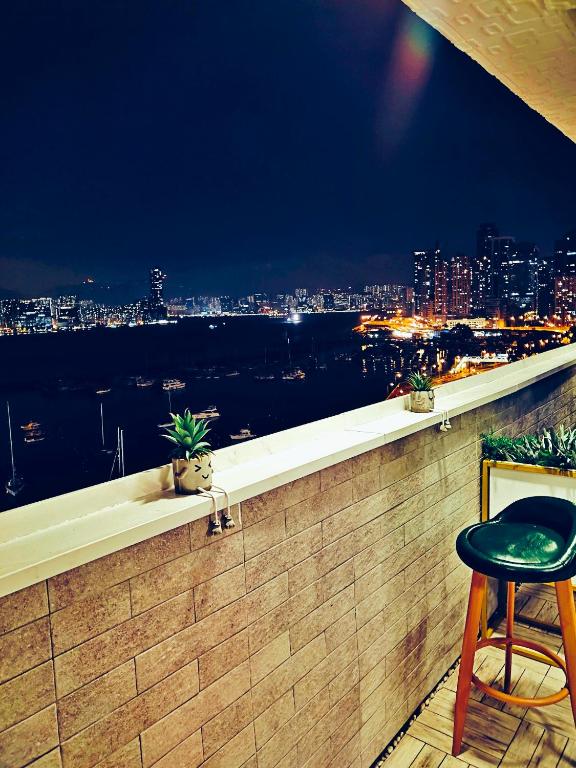 A balcony or terrace at Harbour Hella Inn