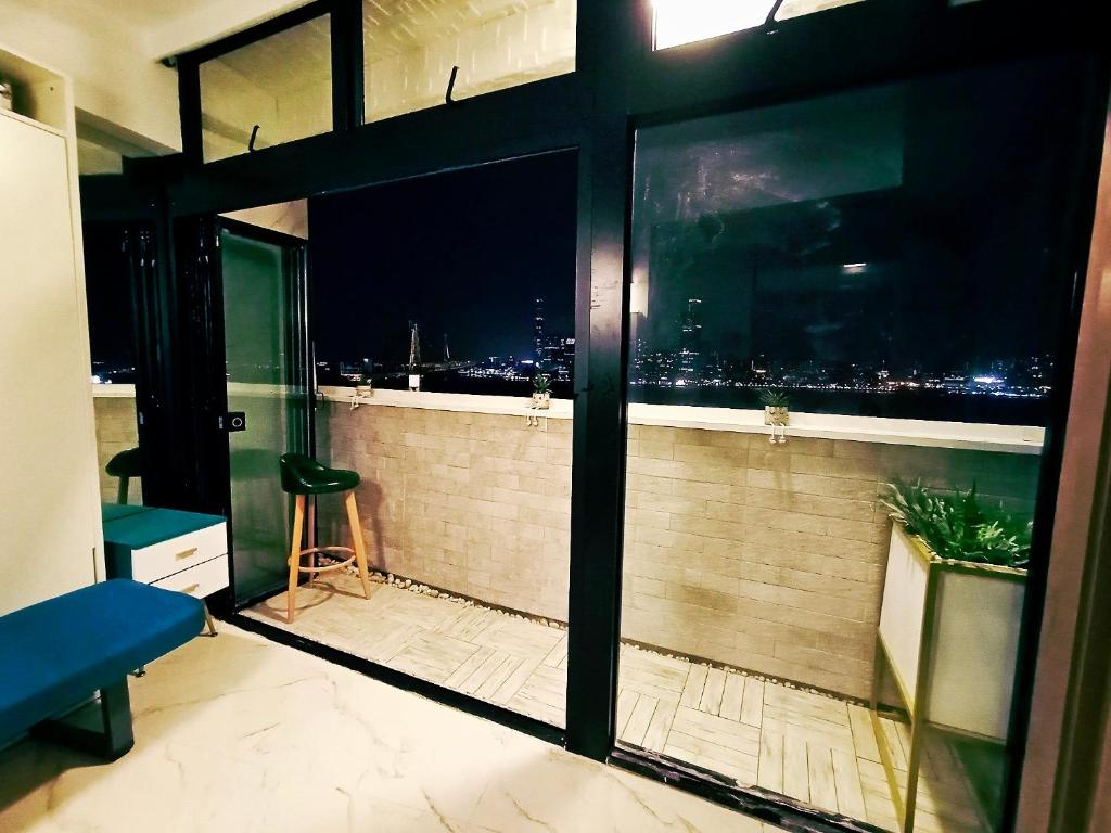 A balcony or terrace at Harbour Hella Inn