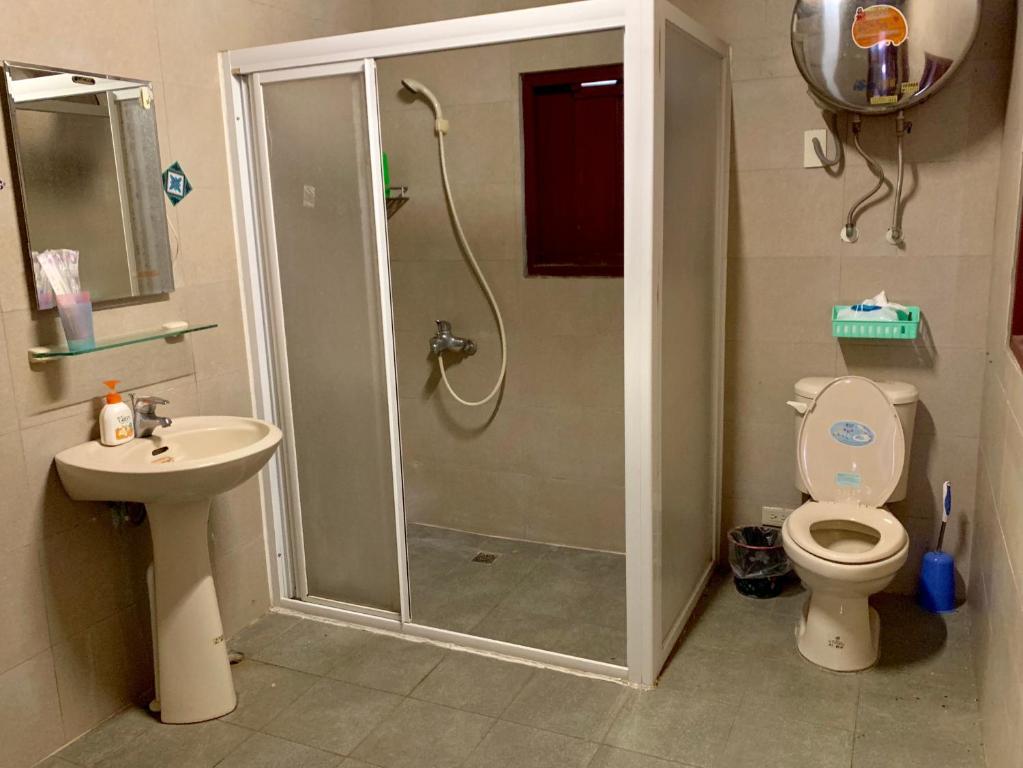 Koupelna v ubytování XQ B&B