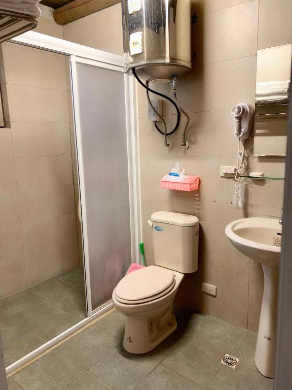 Koupelna v ubytování XQ B&B